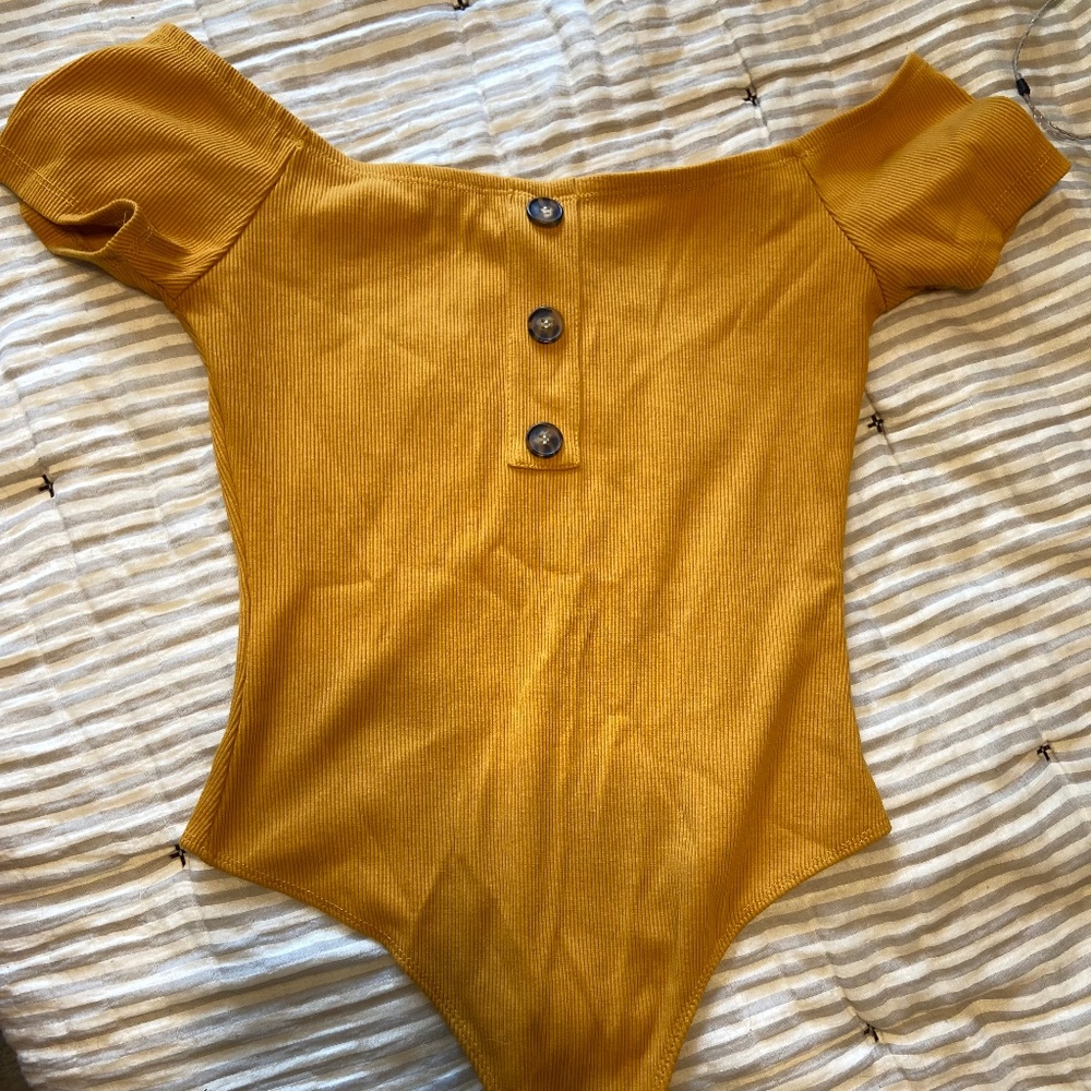 Rustic Mustard Yellow Body Suit